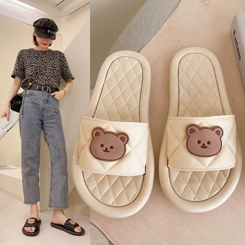 HUCHAO Warehouse 2021 Autumn New Women's Slippers Indoor Home Cute Bear Non-slip Soft Bottom Sandals Flip Flops Women Size 36-41
HUCHAO Warehouse 2021 Autumn New Women's Slippers Indoor Home Cute Bear Non-slip Soft Bottom Sandals Flip Flops Women Size 36-41