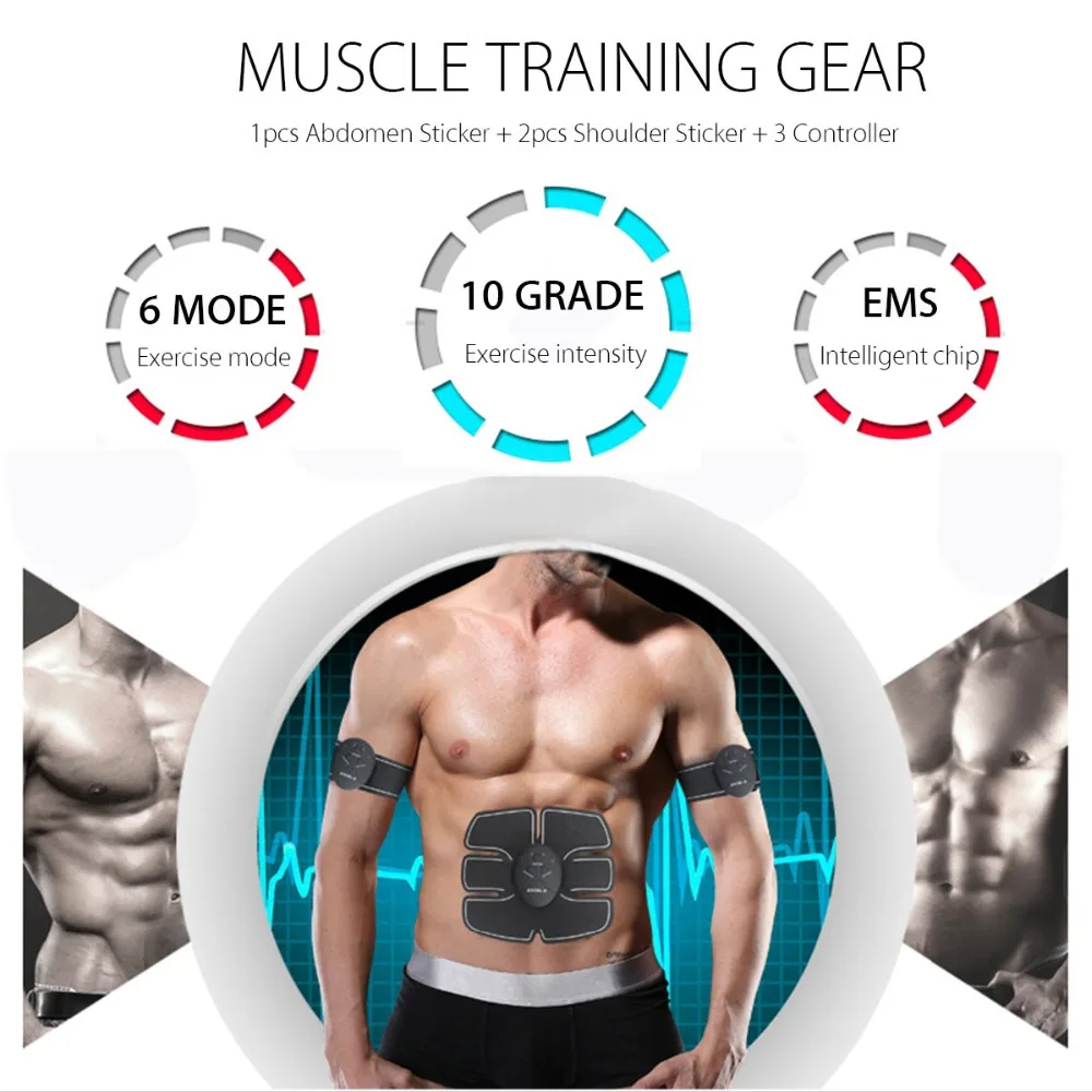 Rechargeable Wireless Muscle Stimulator Trainer Smart Fitness Abdominal Training Electric Weight Loss Stickers Body Slimming
Rechargeable Wireless Muscle Stimulator Trainer Smart Fitness Abdominal Training Electric Weight Loss Stickers Body Slimming