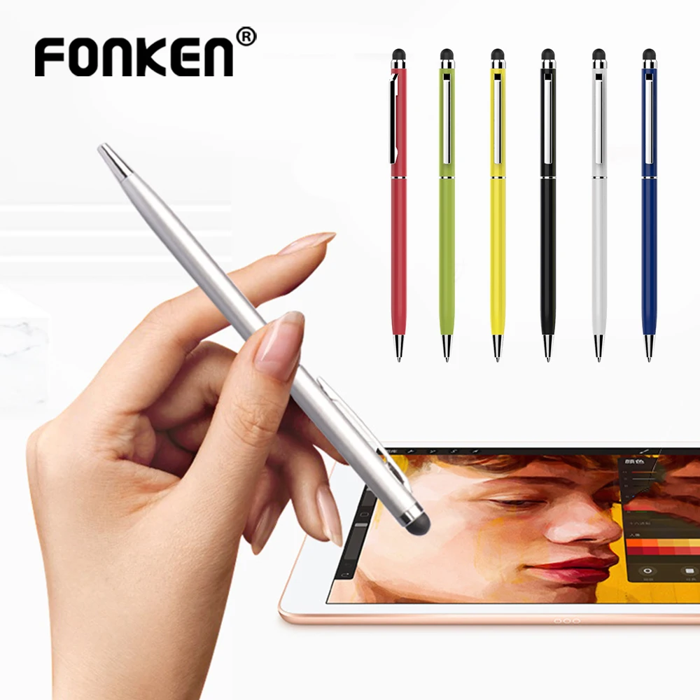 FONKEN 2 In 1 Stylus Pen for Phone Tablet Drawing Ballpoint Pen Writing Online Class Notes Pencil Touch Smartphone Screen Pens
FONKEN 2 In 1 Stylus Pen for Phone Tablet Drawing Ballpoint Pen Writing Online Class Notes Pencil Touch Smartphone Screen Pens