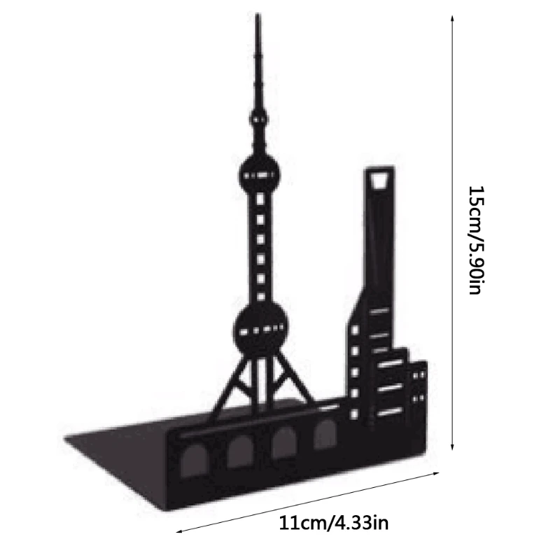 1 Set Exquisite Hollow-out Metal Bookend Creative Landmarks Design Book Stands Creative Gift Decorative Metal Bookends for Gifts
1 Set Exquisite Hollow-out Metal Bookend Creative Landmarks Design Book Stands Creative Gift Decorative Metal Bookends for Gifts