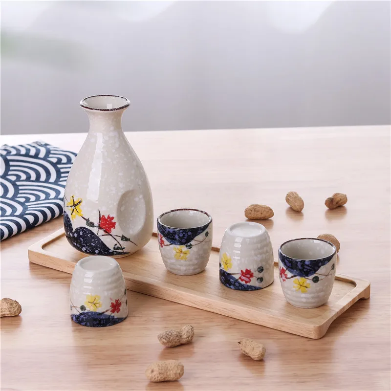 Wine Cup Sake Set Japanese Style White Ceramic Bottle Sake Set Retro Hand Table Painted Vintage Copas De Vino Kitchenware
Wine Cup Sake Set Japanese Style White Ceramic Bottle Sake Set Retro Hand Table Painted Vintage Copas De Vino Kitchenware