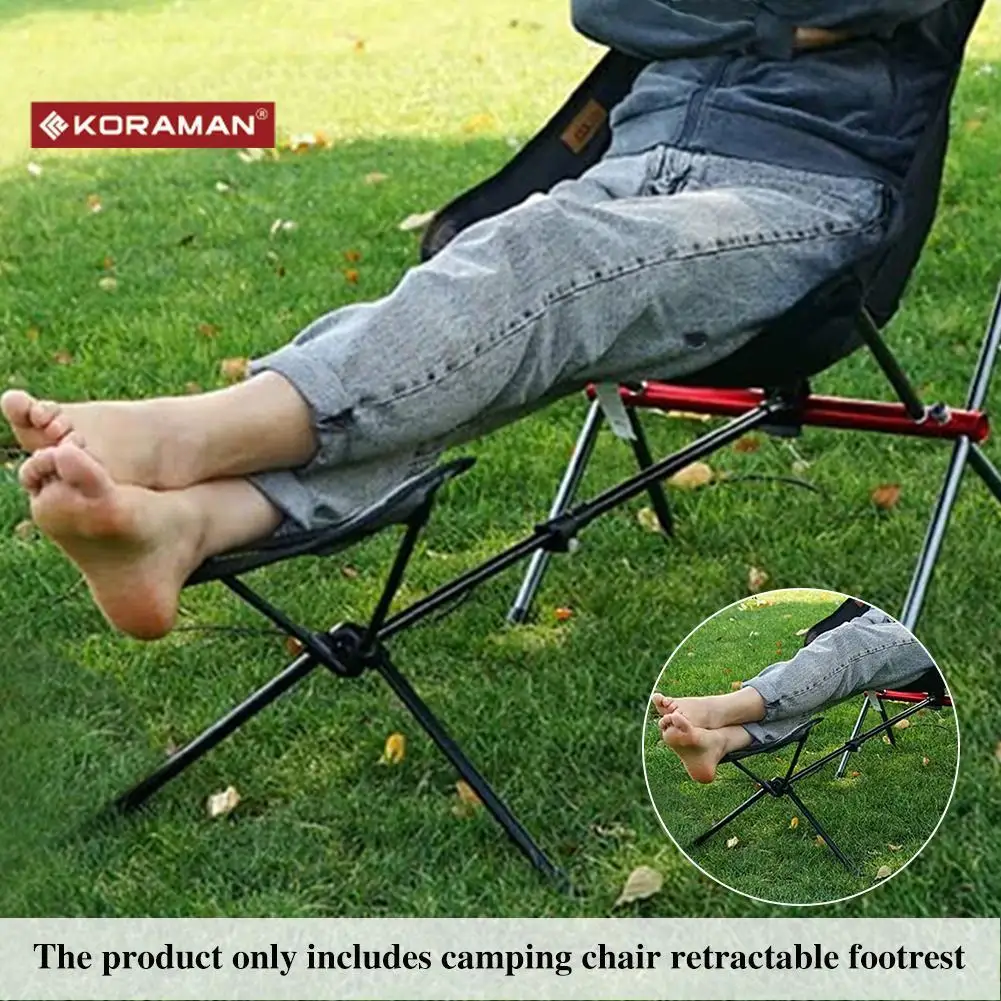 Koraman Camping Chair Retractable Footrest Portable Folding Connectable Chair Rest Backpack Beach Fishing Outdoor Foot Rest
Koraman Camping Chair Retractable Footrest Portable Folding Connectable Chair Rest Backpack Beach Fishing Outdoor Foot Rest