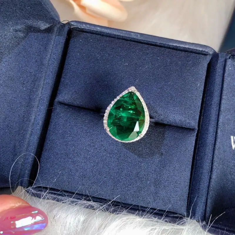 Wong Rain Classic 100% 925 Sterling Silver Water Drop Emerald Gemstone Wedding Engagement Vintage Women Rings Fine Jewelry
Wong Rain Classic 100% 925 Sterling Silver Water Drop Emerald Gemstone Wedding Engagement Vintage Women Rings Fine Jewelry