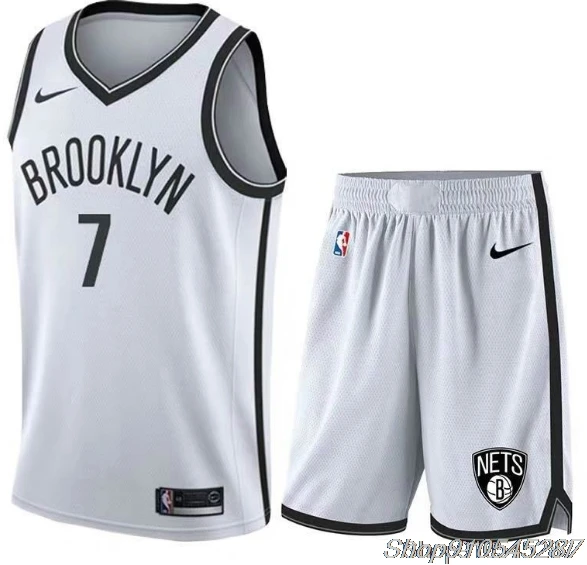 

NBA Brooklyn Nets #7 Kevin Durant Men's Basketball Jersey suit City Edition Vintage Swingman Basketball Shorts