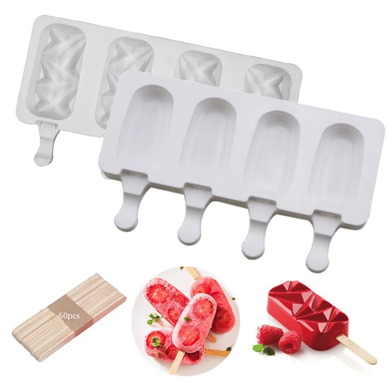 4 Cell Magnum Silicone Mold Silicone Ice Cream Mold Popsicle Molds DIY Ice Cream Mould Ice Pop Maker Mould with Sticks
4 Cell Magnum Silicone Mold Silicone Ice Cream Mold Popsicle Molds DIY Ice Cream Mould Ice Pop Maker Mould with Sticks
