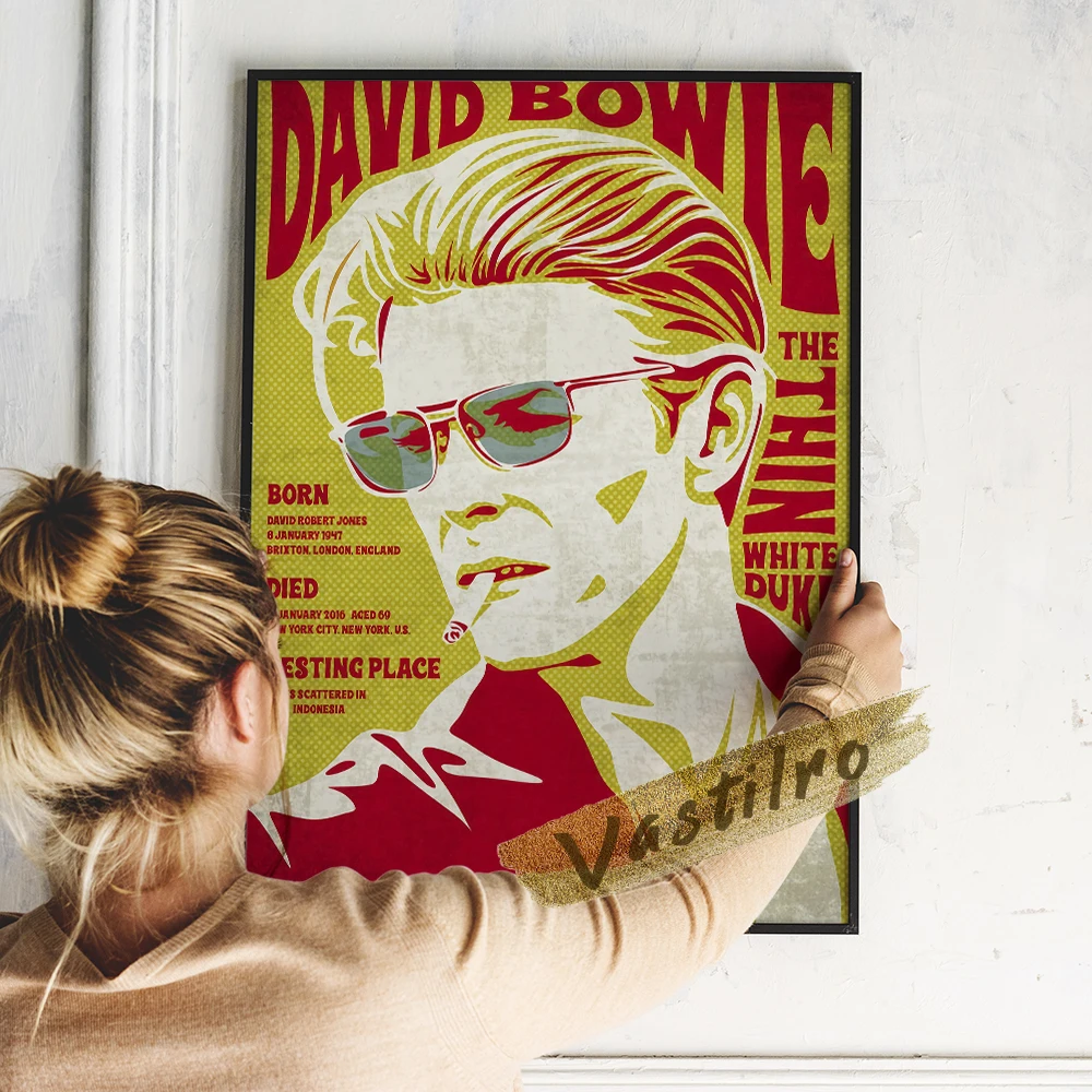 David Bowie Musician Poster, Nostalgia Retro Rock Band Wall Art, Bowie Music Star Wall Picture, Bar Pub Club Cafe Wall Stickers
David Bowie Musician Poster, Nostalgia Retro Rock Band Wall Art, Bowie Music Star Wall Picture, Bar Pub Club Cafe Wall Stickers