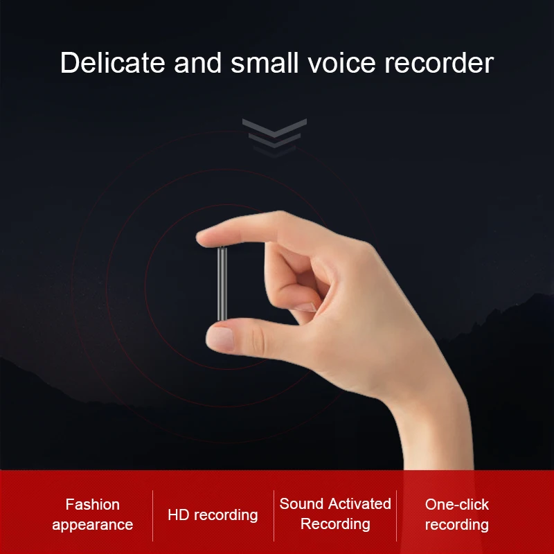 Voice recorder mini recording dictaphone micro audio sound digital professional flash drive record small listening device secret
Voice recorder mini recording dictaphone micro audio sound digital professional flash drive record small listening device secret