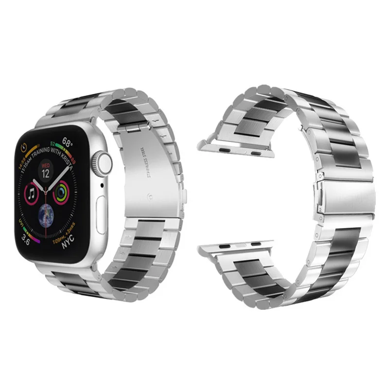 High Quality Stainless Steel Watch Strap for Apple Watch 6 SE 5 4 3 38MM 40MM 42MM 44MM Metal Vintge Watchband Boite Bracelet
High Quality Stainless Steel Watch Strap for Apple Watch 6 SE 5 4 3 38MM 40MM 42MM 44MM Metal Vintge Watchband Boite Bracelet