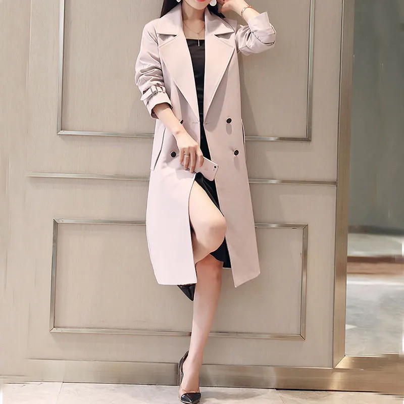 Spring Autumn Trench Coat OL Ladies Single Breasted Trench Coat Woman Trench Coat Long Women Windbreakers Plus Size Women Coats
Spring Autumn Trench Coat OL Ladies Single Breasted Trench Coat Woman Trench Coat Long Women Windbreakers Plus Size Women Coats