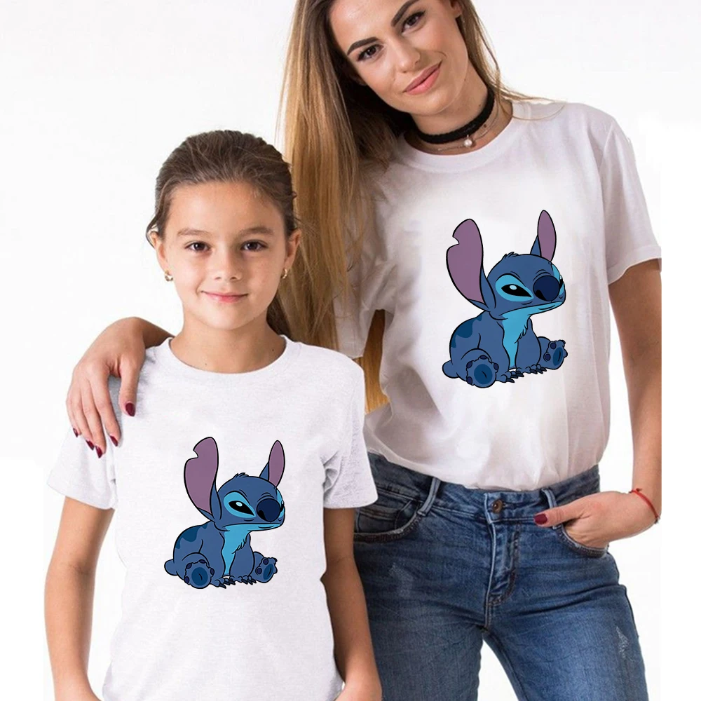 Disney Cute Stitch Print Family Look Tshirt Fashion Mama Casual T-shirts Popular Girl Clothes Summer Mother and Daughter Tops
Disney Cute Stitch Print Family Look Tshirt Fashion Mama Casual T-shirts Popular Girl Clothes Summer Mother and Daughter Tops