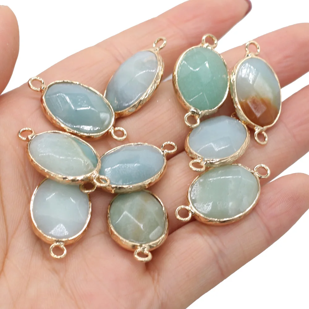 yachu 4pcs Natural Stone Semi-precious Stones Amazonite Connector Making Jewelry Accessories Jewelry Size 14x27mm Gift
yachu 4pcs Natural Stone Semi-precious Stones Amazonite Connector Making Jewelry Accessories Jewelry Size 14x27mm Gift