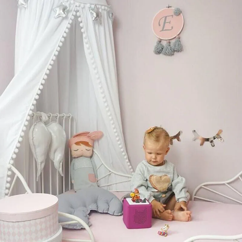 Northern European Style Fur Ball Lace Dome Kid's Tent Bed Curtain Hanging Babies' Mosquito Net Bed Curtain Game House Decoration
Northern European Style Fur Ball Lace Dome Kid's Tent Bed Curtain Hanging Babies' Mosquito Net Bed Curtain Game House Decoration