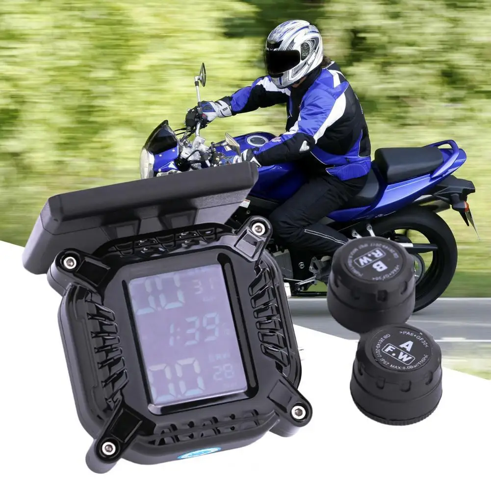 Wireless Motorcycle TPMS Solar Charging External Waterproof Tire Pressure Monitor System for Electric Vehicles Motorcycle Access
Wireless Motorcycle TPMS Solar Charging External Waterproof Tire Pressure Monitor System for Electric Vehicles Motorcycle Access