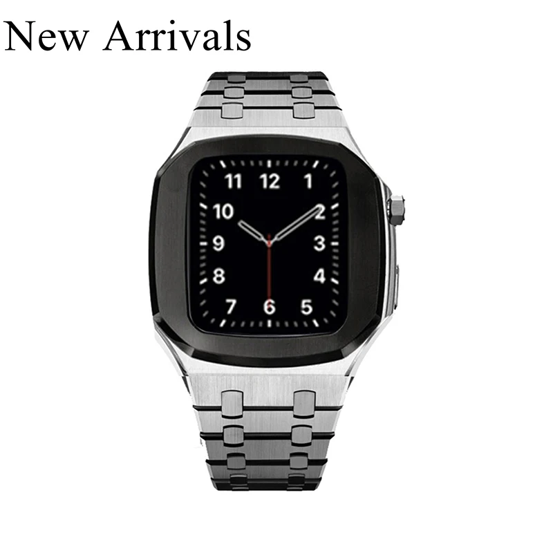 Stainless Steel Band Set for Apple Watch Band 44mm 42mm Metal Watch Case for iWatch Series 6 SE 5 4 3 2 1 Modification Kit
Stainless Steel Band Set for Apple Watch Band 44mm 42mm Metal Watch Case for iWatch Series 6 SE 5 4 3 2 1 Modification Kit
