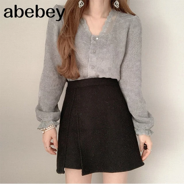 V-neck Chic Lace Hook Flower Patchwork Shirts Fashion Puff Sleeve Design Women Blouse Loose Single Breasted Femme Blusas
V-neck Chic Lace Hook Flower Patchwork Shirts Fashion Puff Sleeve Design Women Blouse Loose Single Breasted Femme Blusas