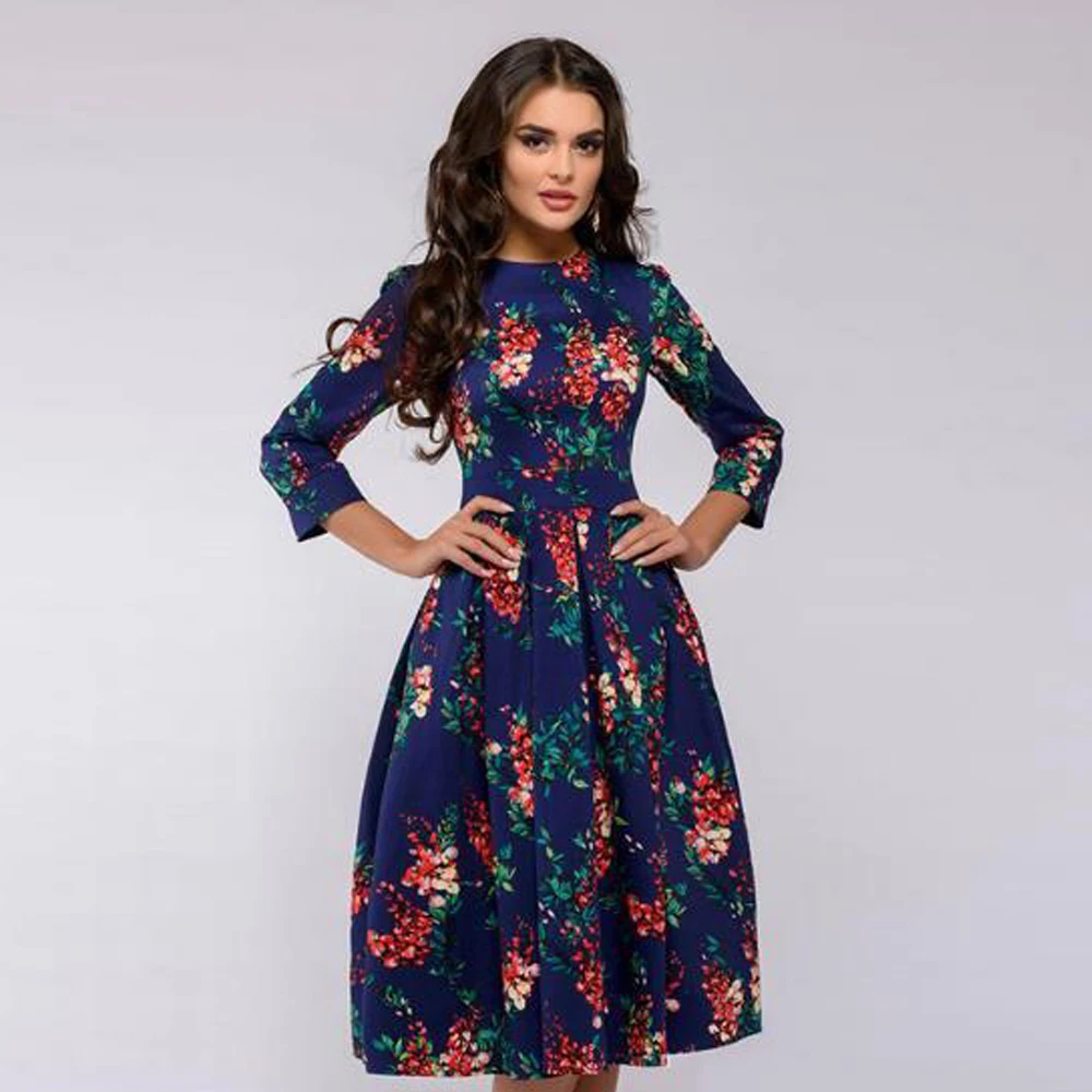 Women Autumn Floral Print Knee-Length A-Line Casual Dress Vintage Boho 2020 Autumn Winter Elegant Long Sleeve Party Dresses
Women Autumn Floral Print Knee-Length A-Line Casual Dress Vintage Boho 2020 Autumn Winter Elegant Long Sleeve Party Dresses
