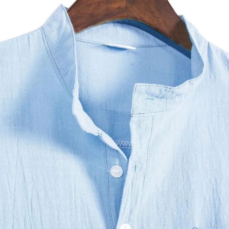 SHUJIN Men Shirt Cotton Linen Stand Collar Harajuku Tops Solid Color Vintage Brand Shirt 2021 Streetwear Male Camisa Masculina
SHUJIN Men Shirt Cotton Linen Stand Collar Harajuku Tops Solid Color Vintage Brand Shirt 2021 Streetwear Male Camisa Masculina