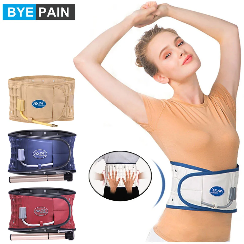 BYEPAIN Air Traction Корректор осанки для спины облегчения боли пояс бандаж забота о