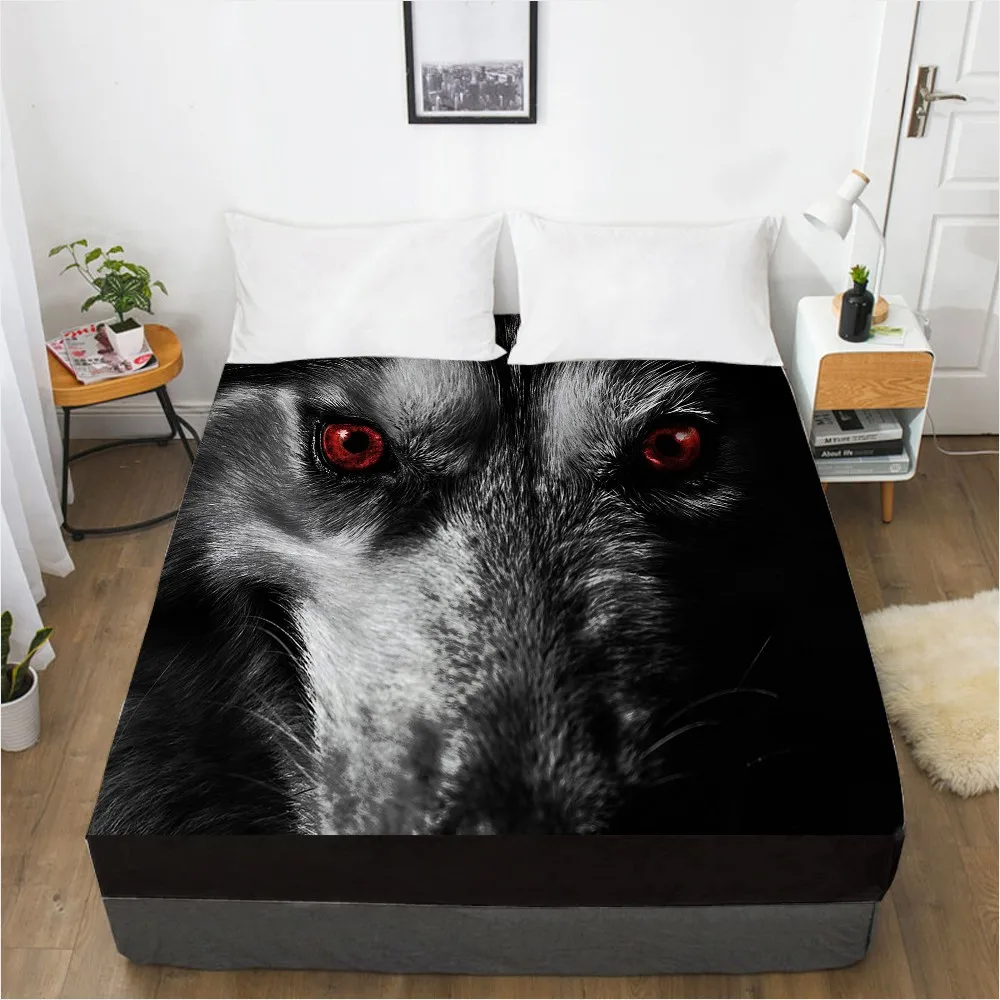 3D HD Digital Printing Custom Bed Sheet With Elastic,Fitted Sheet Twin King,Animal Wolf Eye Bedding Mattress Cover 160x200CM
3D HD Digital Printing Custom Bed Sheet With Elastic,Fitted Sheet Twin King,Animal Wolf Eye Bedding Mattress Cover 160x200CM