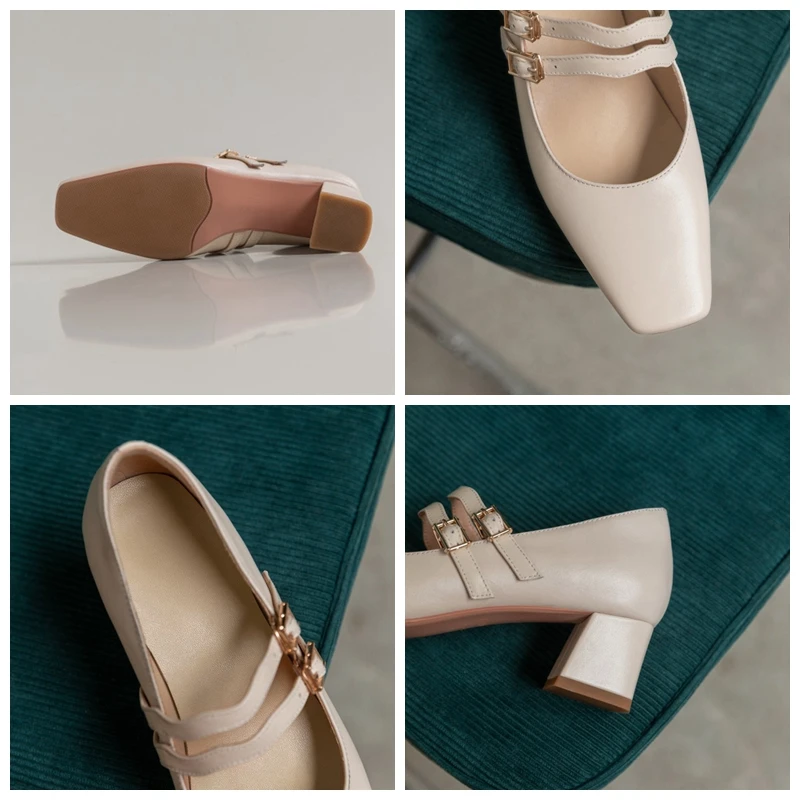 ORCHA LISA New 2021 Women Pumps Square Toe 4.5cm Block Heels Genuine Leather Buckle Mary Jane Classic Big Size 33-40 B2479
ORCHA LISA New 2021 Women Pumps Square Toe 4.5cm Block Heels Genuine Leather Buckle Mary Jane Classic Big Size 33-40 B2479
