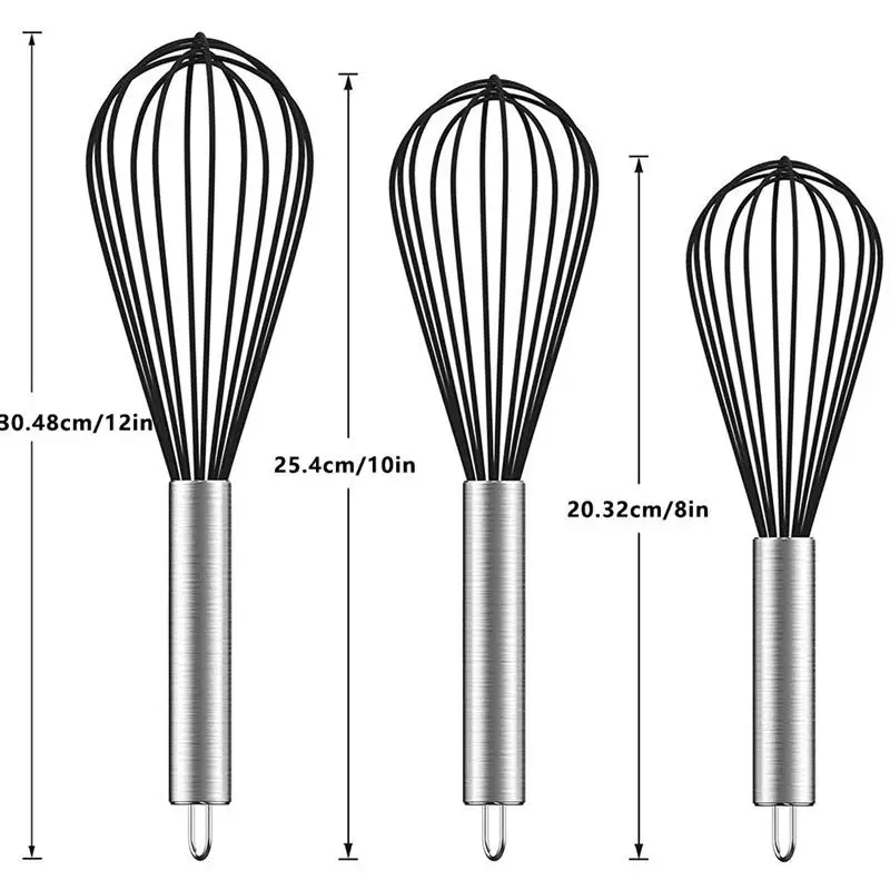 3pcs/set Egg Beaters Manual Stainless Steel Cream Whisks Handle Kitchen Baking SuppliesHandmade DIY Tools Kitchen Whip Utensils
3pcs/set Egg Beaters Manual Stainless Steel Cream Whisks Handle Kitchen Baking SuppliesHandmade DIY Tools Kitchen Whip Utensils