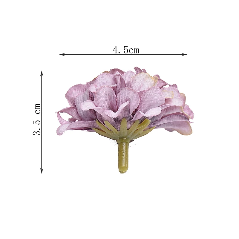 10 шт. искусственные цветы 4 5 см Гортензия Цветочная головка для свадебной