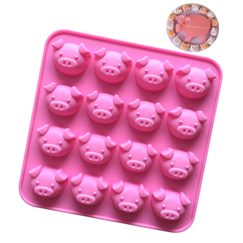 Cute Pig Embellisment Silicone Cake Molds Gummy Chocolate Mold Candy Fondant Mould Ice Cube Tray Baking Cake Decorating Tools
Cute Pig Embellisment Silicone Cake Molds Gummy Chocolate Mold Candy Fondant Mould Ice Cube Tray Baking Cake Decorating Tools