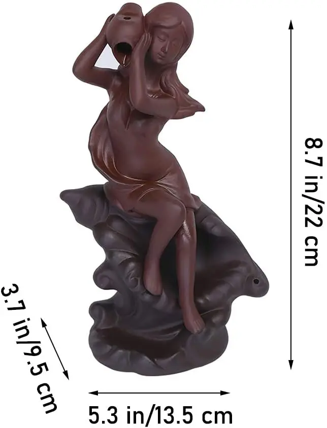 Backflow Incense Holder Conch Beauty Waterfall Incense Burner Sticks Sets Ceramic Incense Holder Figurine Home Decor Gift Decor
Backflow Incense Holder Conch Beauty Waterfall Incense Burner Sticks Sets Ceramic Incense Holder Figurine Home Decor Gift Decor