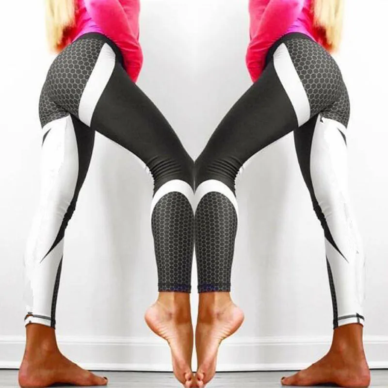 New women's geometric honeycomb digital printing high waist sports leggings
New women's geometric honeycomb digital printing high waist sports leggings