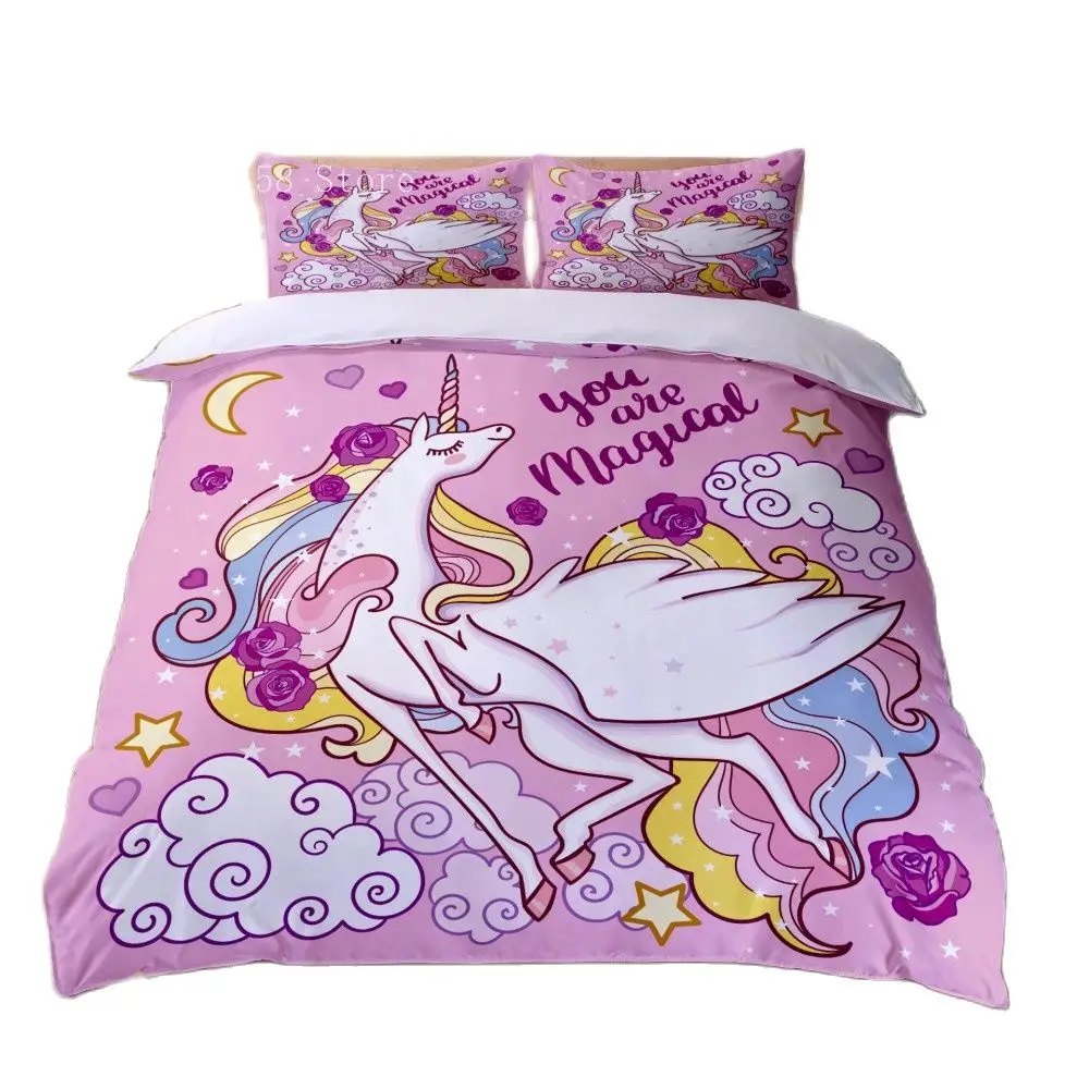 3d Printing Unicorn Bedding Nordic Comics Cute Animal Bedspread 200x200 180x210 Multi-Size Bedroom Duvet Cover + Pillowcase
3d Printing Unicorn Bedding Nordic Comics Cute Animal Bedspread 200x200 180x210 Multi-Size Bedroom Duvet Cover + Pillowcase