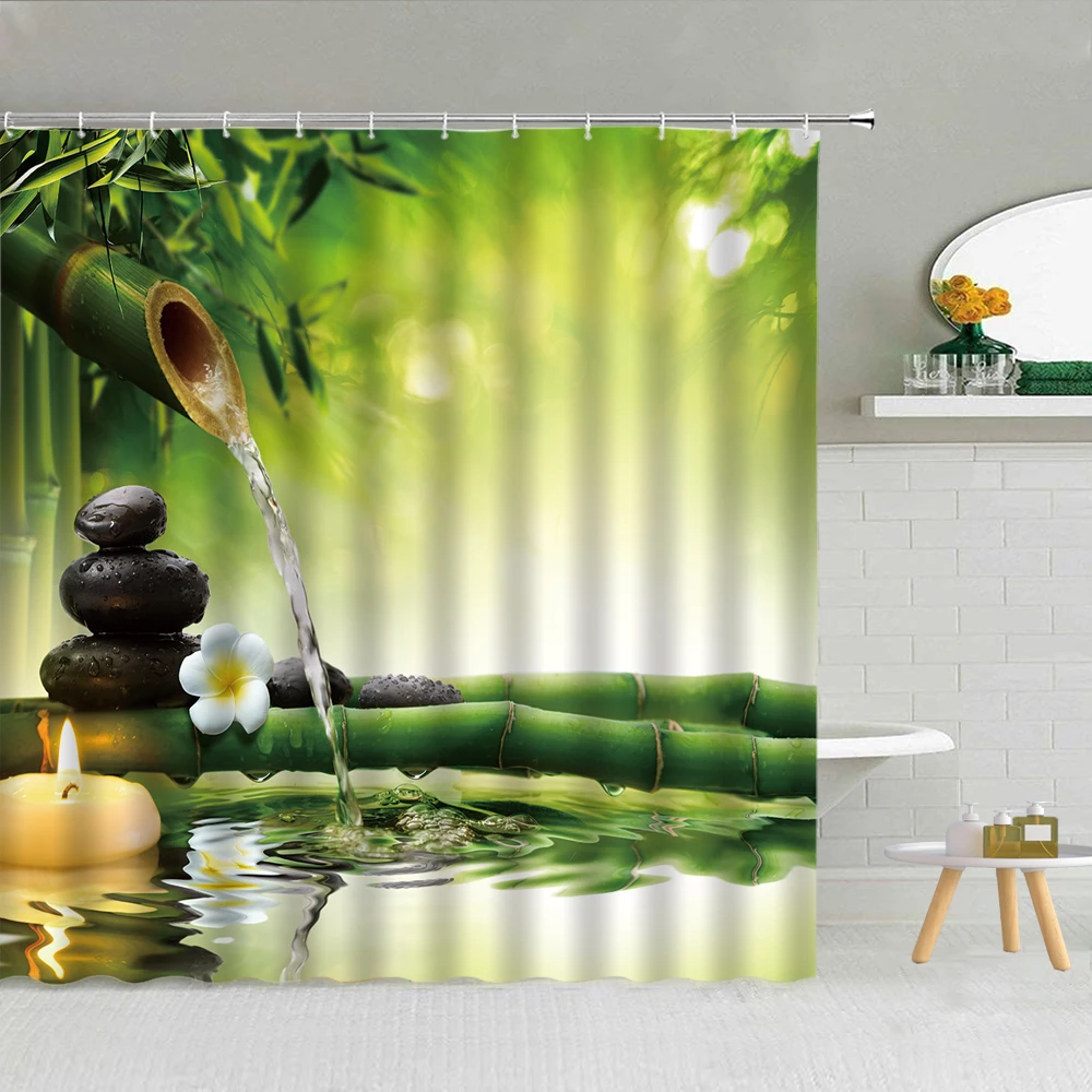 3D Black Zen Stones Shower Curtain Spring Green Scenery Bamboo Polyester Fabric Bathroom Supplies Cloth Curtains Decor Washable
3D Black Zen Stones Shower Curtain Spring Green Scenery Bamboo Polyester Fabric Bathroom Supplies Cloth Curtains Decor Washable
