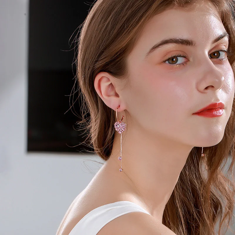Heart Earrings for Women Korean Tassel Drop Earings Simple Elegant Dangle Purple Temperament Love Jewelry Trendy Exquisite Gifts
Heart Earrings for Women Korean Tassel Drop Earings Simple Elegant Dangle Purple Temperament Love Jewelry Trendy Exquisite Gifts