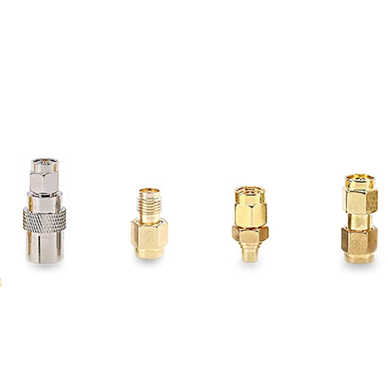 9Pcs SMA Male to MCX/SMB/UHF/TV/BNC/N/F Female RF Adapter Straight SMA Adapter Kits Nickel Gold Plated Test Converter
9Pcs SMA Male to MCX/SMB/UHF/TV/BNC/N/F Female RF Adapter Straight SMA Adapter Kits Nickel Gold Plated Test Converter