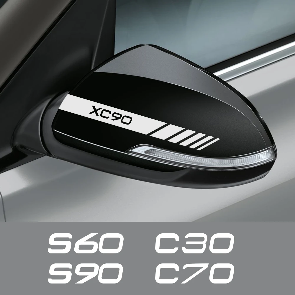 Наклейки для Volvo AWD C30 C70 S60 S80 S90 T6 V40 V50 V60 V70 V90 XC40 XC60 XC70 XC90 S40 накладка на зеркало