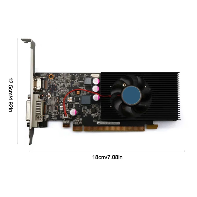 Graphics Card for NVIDIA GT1030 2GB GDDR5 64Bit HDMI-compatible DVI Graphic Cards Support PCI Express 2.0 X16 Interface 
Graphics Card for NVIDIA GT1030 2GB GDDR5 64Bit HDMI-compatible DVI Graphic Cards Support PCI Express 2.0 X16 Interface