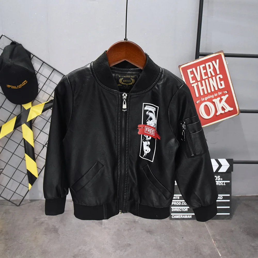 2019 New Fashion Ins Spring and Autumn and the Wind PU Leather Leather Coat Baby Boys PU jacket Children Jacket 2-6YEARS
2019 New Fashion Ins Spring and Autumn and the Wind PU Leather Leather Coat Baby Boys PU jacket Children Jacket 2-6YEARS