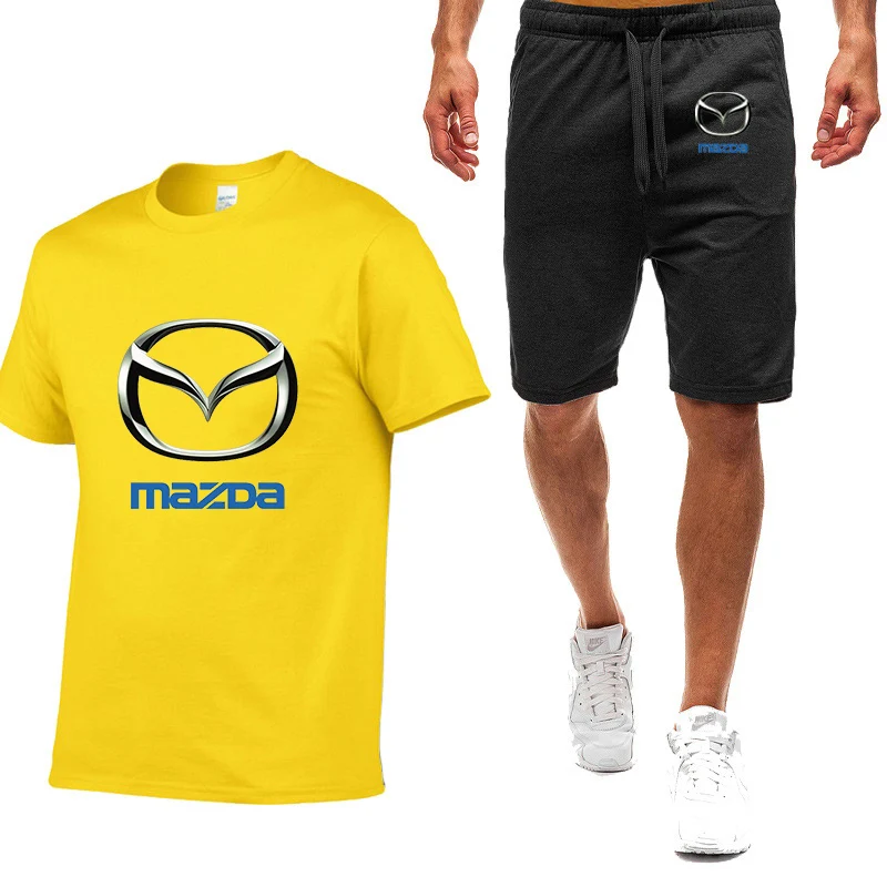 Новая модель Mazda, футболка для мужчин, спортивные шорты для мужчин, брюки в стиле Харадзюку с короткими рукавами
Новая модель Mazda, футболка для мужчин, спортивные шорты для мужчин, брюки в стиле Харадзюку с короткими рукавами