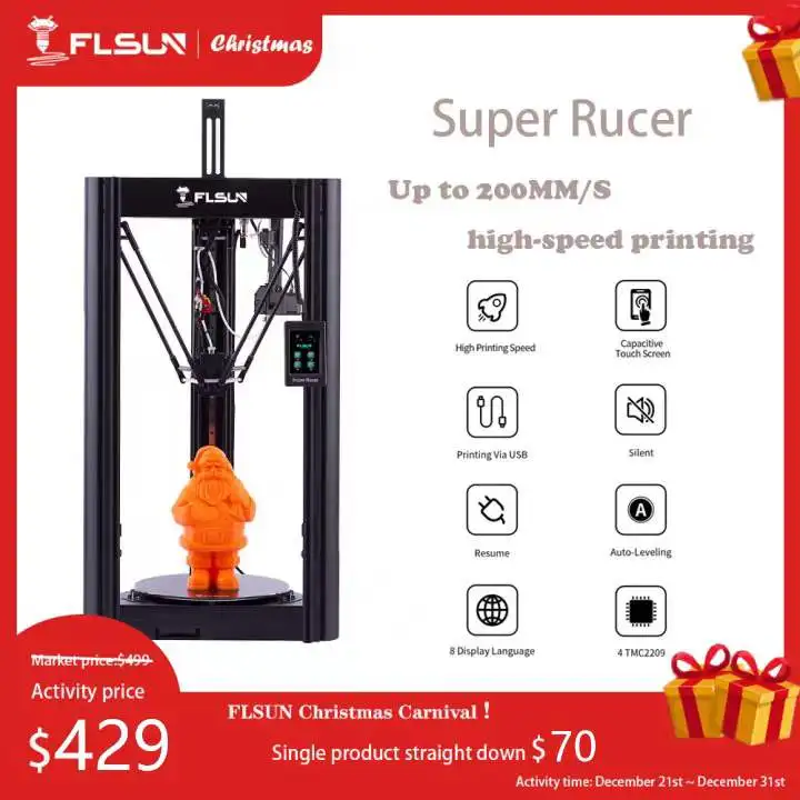 3D-принтер FLSUN Super Racer SR 200 мм/секция высокоскоростная печать в сборе