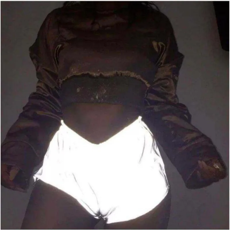 Female's Summer Casual Shorts New High Elastic Waist Shiny Reflective Shorts Ladies Fashion Large Sizes Solid Color Short Pants
Female's Summer Casual Shorts New High Elastic Waist Shiny Reflective Shorts Ladies Fashion Large Sizes Solid Color Short Pants