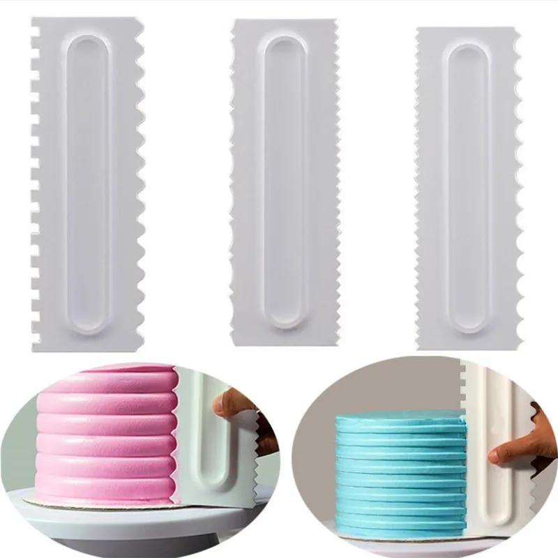 1pc Cream Scraper Irregular Teeth Edge Spatulas Cake Baking Scraper Fondant Cake Slicer Pastry Cutters Tools DIY Decorating
1pc Cream Scraper Irregular Teeth Edge Spatulas Cake Baking Scraper Fondant Cake Slicer Pastry Cutters Tools DIY Decorating