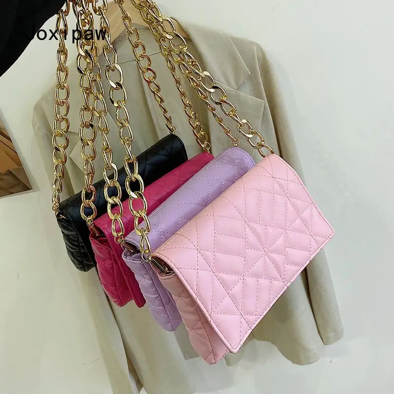 Fashion Brand Underarm Shoulder Bag for Women Pu Leather Handbags and Purses Lady Small Design Chain Envelope Flap 2021
Fashion Brand Underarm Shoulder Bag for Women Pu Leather Handbags and Purses Lady Small Design Chain Envelope Flap 2021