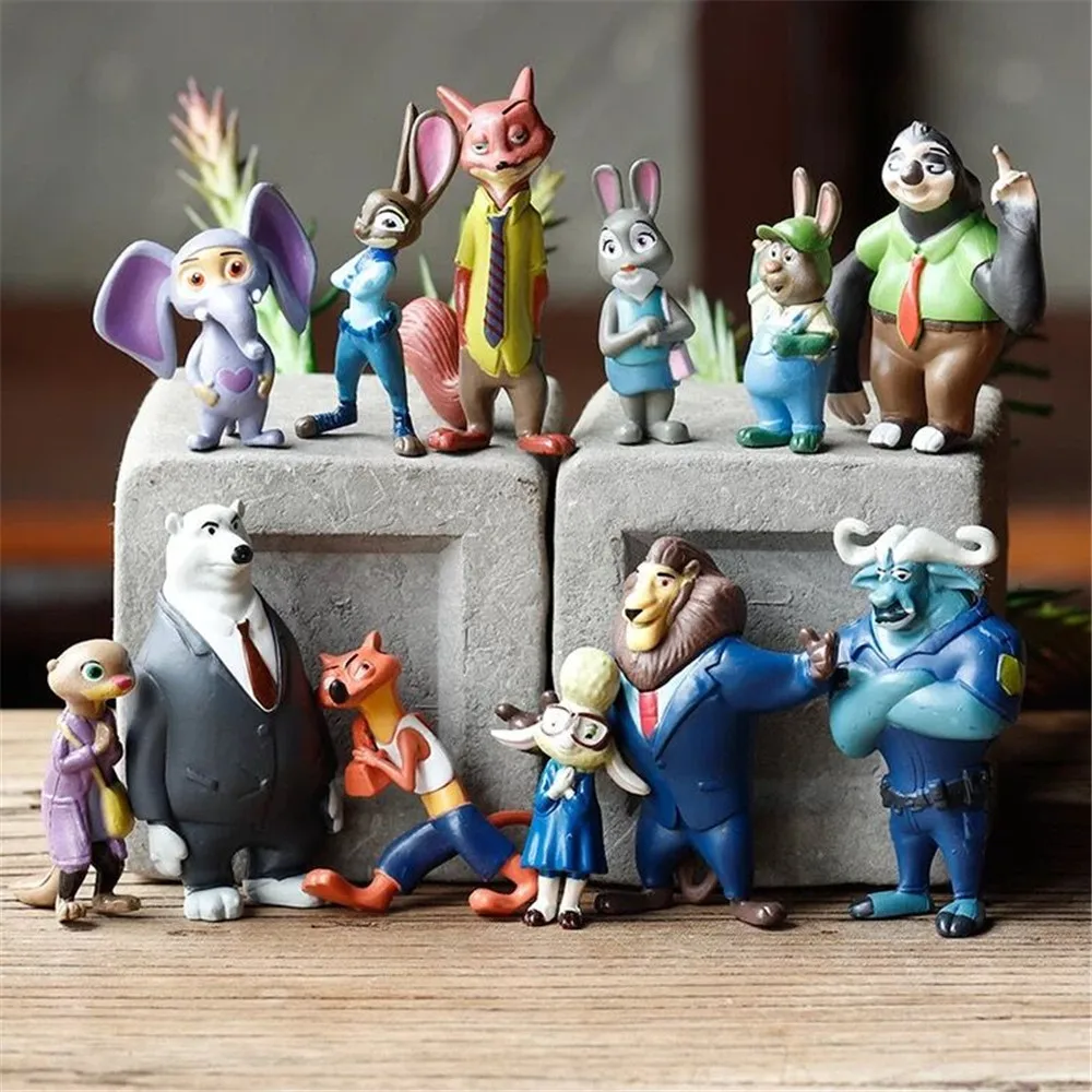 12Pcs/Set Disney Zootopia Cartoon Anime Figure Nick Fox Judy Zootropolis Utopia Animal Model Toys Kid Gift Cake Topper
12Pcs/Set Disney Zootopia Cartoon Anime Figure Nick Fox Judy Zootropolis Utopia Animal Model Toys Kid Gift Cake Topper