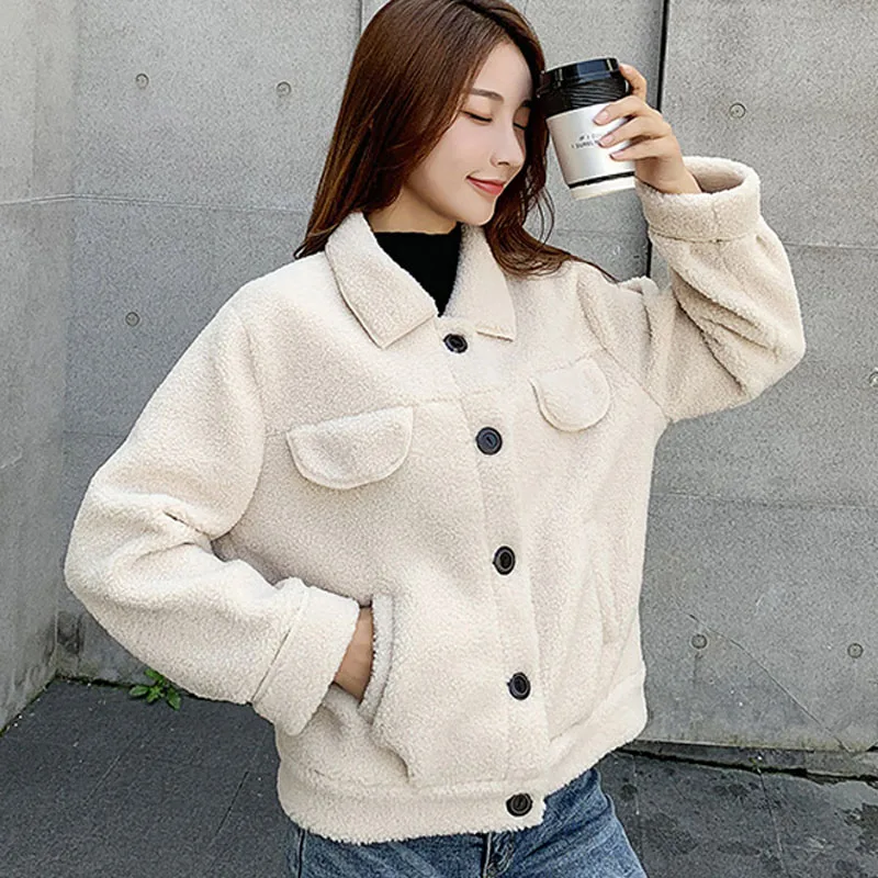 faux Lamb fur coat female autumn winter new lamb fur grass coat female loose jacket
faux Lamb fur coat female autumn winter new lamb fur grass coat female loose jacket