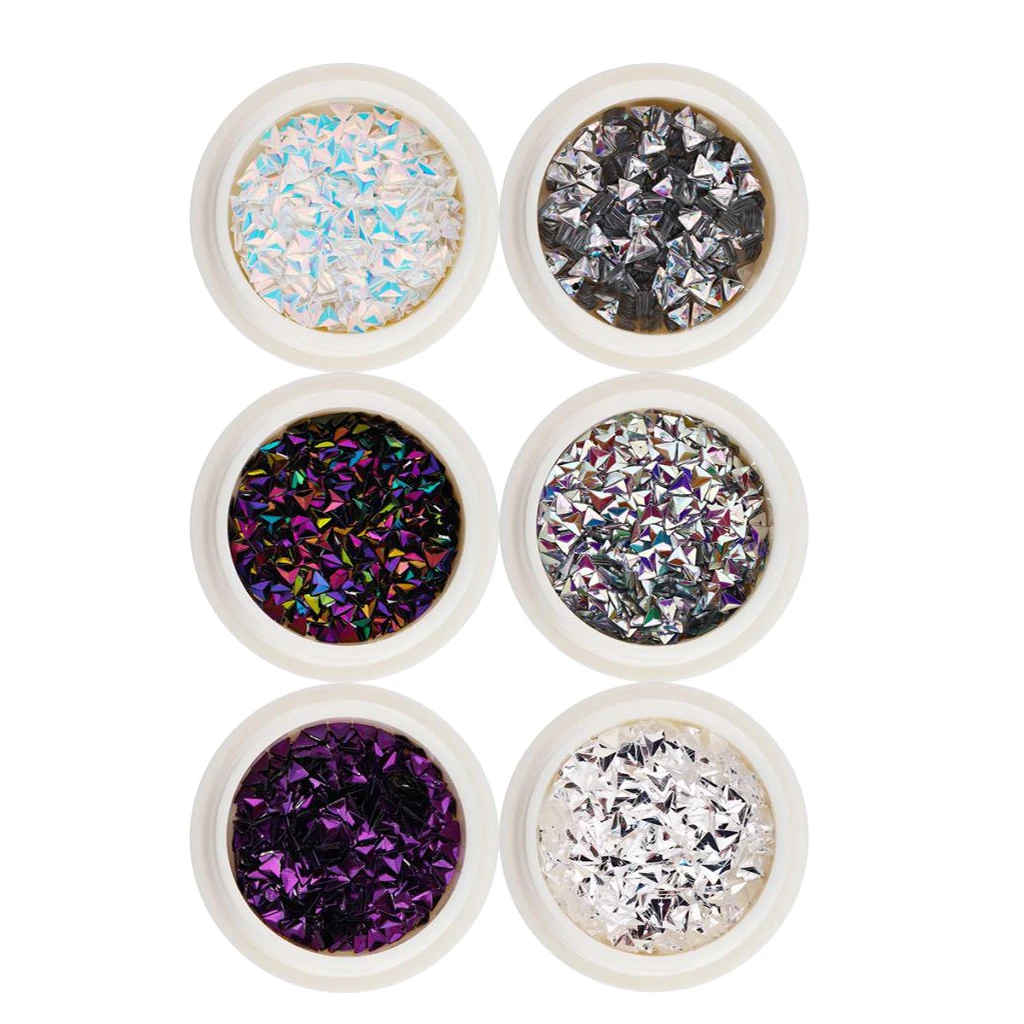 6 Boxes/set Mixed Colors Triangle Nail Glitter Thin Paillette Nail Art DIY Colorful Glitters Nails Decorations Tools
6 Boxes/set Mixed Colors Triangle Nail Glitter Thin Paillette Nail Art DIY Colorful Glitters Nails Decorations Tools