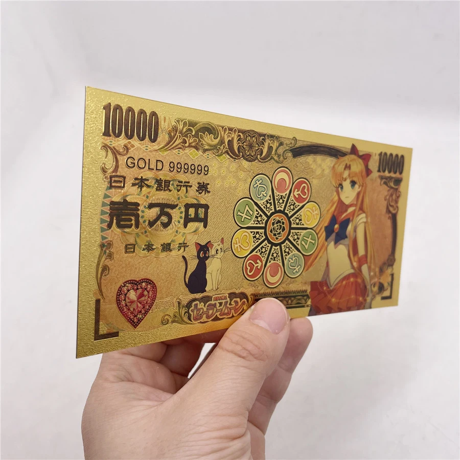 Hot Anime pretty Moon girl Gold Banknotes For Nice Gift Beautiful Girls golden Cards Sets for christmas Collection Souvenior
Hot Anime pretty Moon girl Gold Banknotes For Nice Gift Beautiful Girls golden Cards Sets for christmas Collection Souvenior