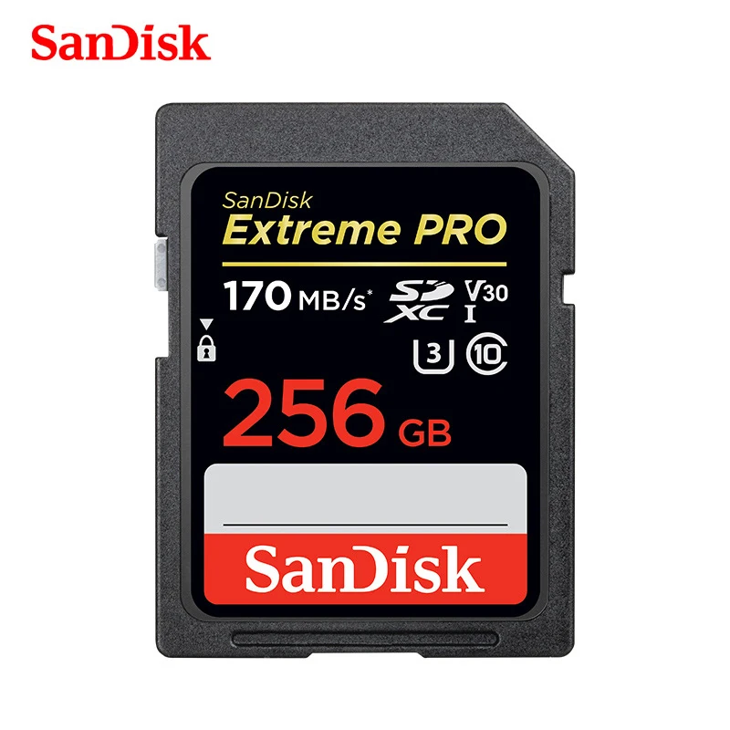 SanDisk Extreme PRO SD Card 256GB 128GB 64GB Class10 SDXC Memory camera Card 170MB C10 U3 V30 for Support Official Verification
SanDisk Extreme PRO SD Card 256GB 128GB 64GB Class10 SDXC Memory camera Card 170MB C10 U3 V30 for Support Official Verification