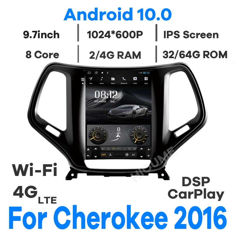 4core Android 10.0 Vertical screen GPS Support JBL for JEEP Cherokee 2014-2019 radio GPS Navigation with 4G LET wifi DSP Carplay
4core Android 10.0 Vertical screen GPS Support JBL for JEEP Cherokee 2014-2019 radio GPS Navigation with 4G LET wifi DSP Carplay