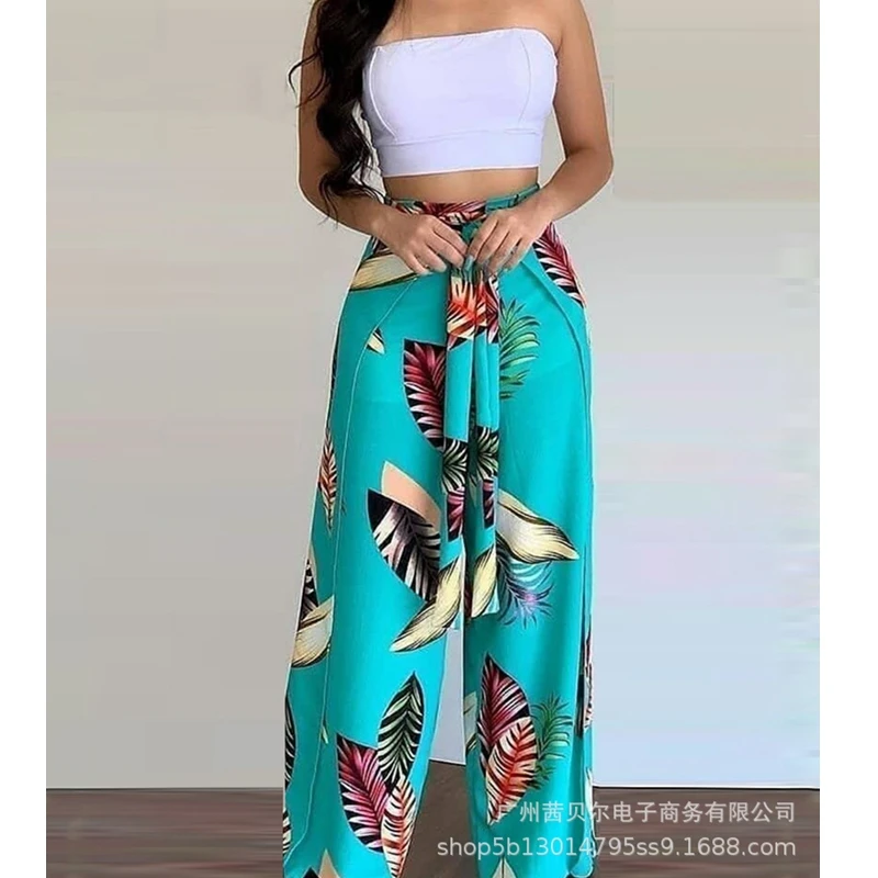 New Printed Trousers Suit, Wide-leg Trousers, Printed Suit Trousers, Women's Favorite Short Tops, High-waist Trousers, 2-piece S
New Printed Trousers Suit, Wide-leg Trousers, Printed Suit Trousers, Women's Favorite Short Tops, High-waist Trousers, 2-piece S