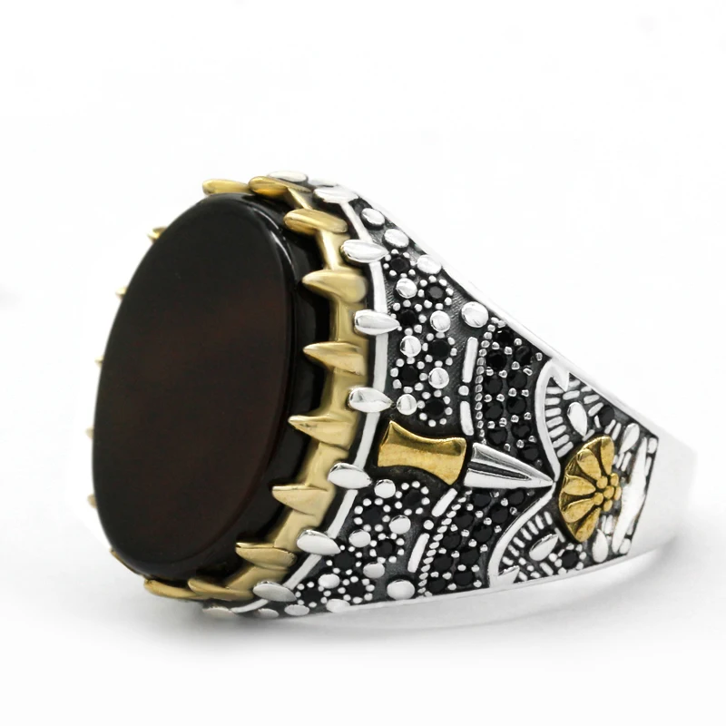 S925 Sterling Silver Inlaid Oval Black Onyx Large Stone Men's Ring Turkish Jewelry Everyday Wear Holiday Gift
S925 Sterling Silver Inlaid Oval Black Onyx Large Stone Men's Ring Turkish Jewelry Everyday Wear Holiday Gift