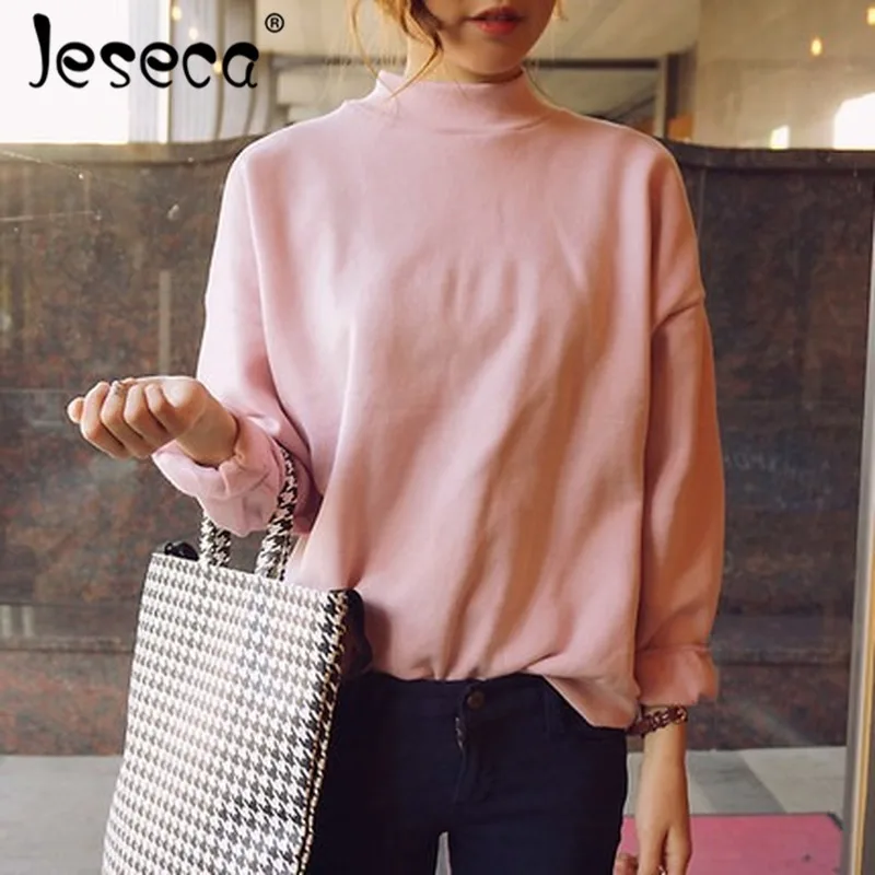 Jeseca New Clearance Sales Autumn Winter Hoodies Turtleneck Solid Female Pullovers Coat O-Neck Loose Thickened Basics Clothes
Jeseca New Clearance Sales Autumn Winter Hoodies Turtleneck Solid Female Pullovers Coat O-Neck Loose Thickened Basics Clothes